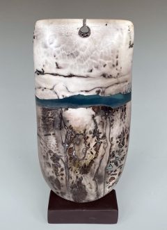 Peter Hayes - Raku Bow with Keyhole