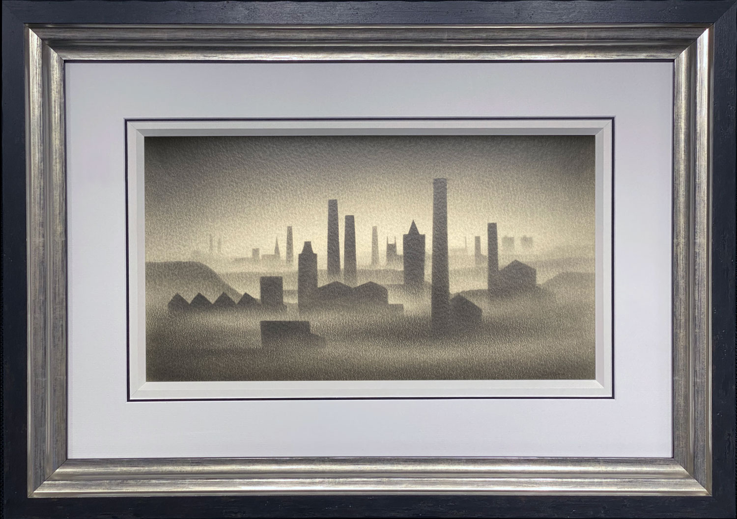 Trevor Grimshaw Northern Cityscape with Chimneys Original Drawing for Sale