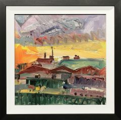Richard Fitton View from Studio Original Painting for Sale