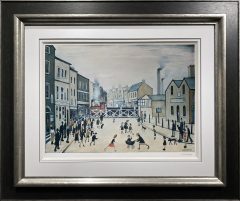 L S Lowry – Level crossing, Burton-on-Trent – Signed Limited Edition Print
