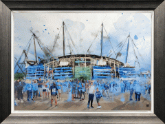 Ben Ark - Cradled in blue shadows at the Etihad