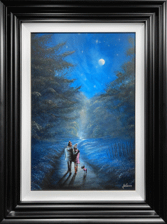 Danny Abrahams Original Painting Fancy a Moonlit Stroll