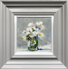 Judith Donaghy White Flowers Original Painting