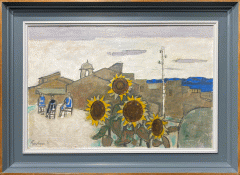 Julian Trevelyan R.A - Sunflowers, Mérindol, France