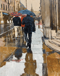 Dave Coulter - Towards Albert Square in Rain