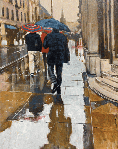 Dave Coulter - Towards Albert Square in Rain