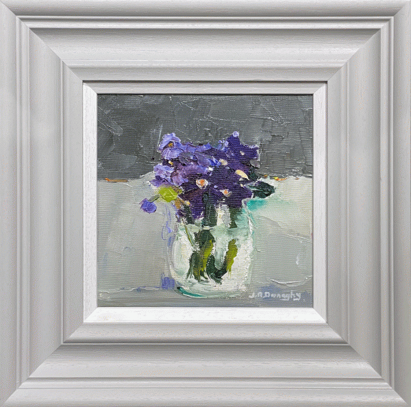 Judith Donaghy Violets Original Painting