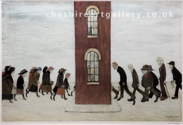 L S Lowry - Meeting Point - Signed Limited Edition Print