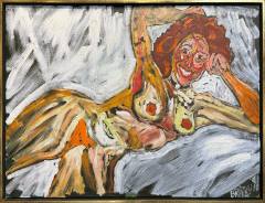 John Bratby - Reclining Nude I