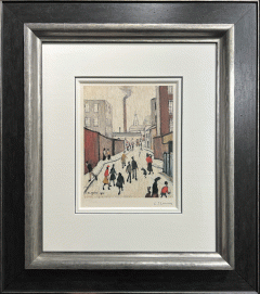 L S Lowry – Street Scene – Signed Limited Edition Print