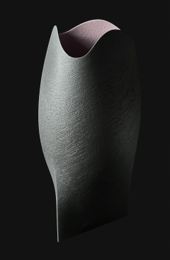 Ashraf Hanna – Black & Purple Undulating Vessel