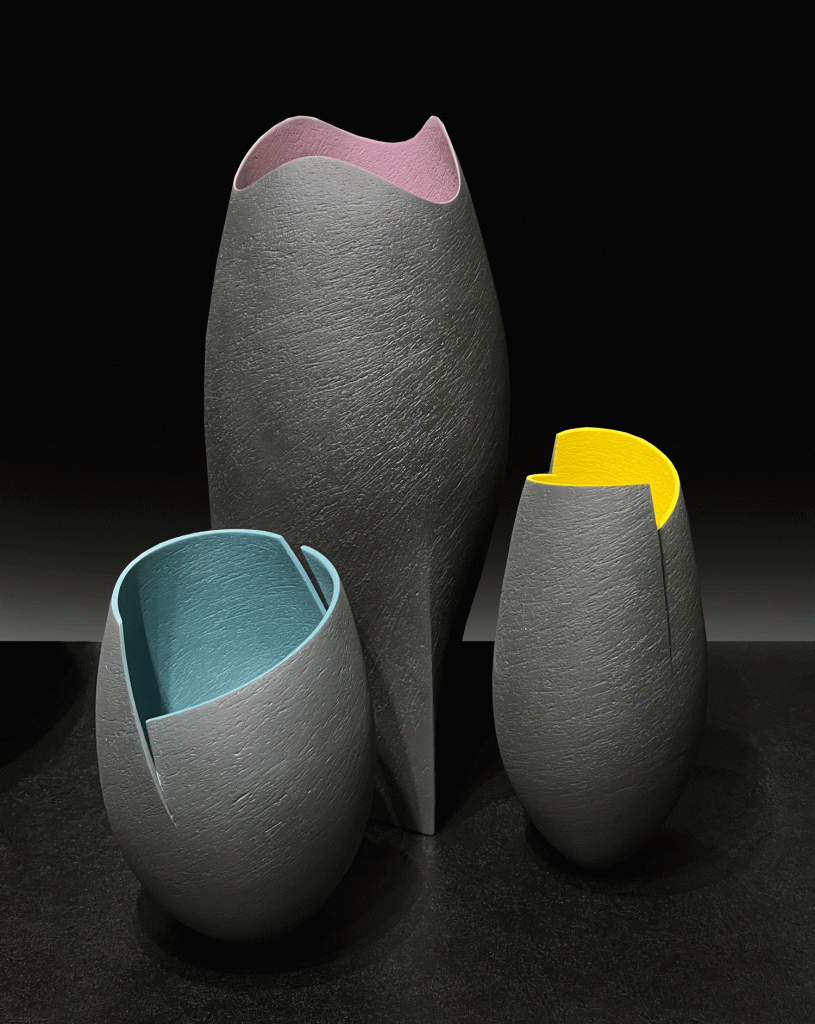 Ashraf Hanna – Black & Purple Undulating Vessel a