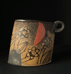 JOHN MALTBY - Cup Form With Flowers & Sun