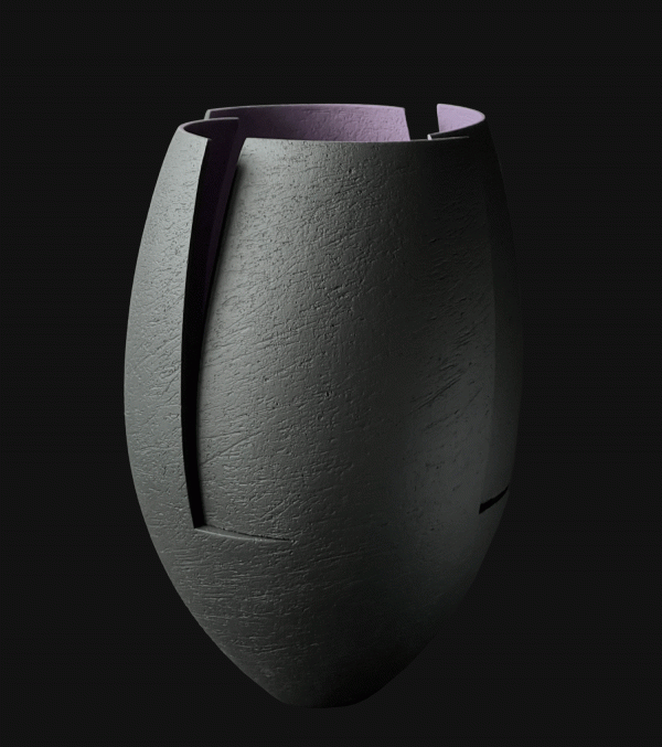 Ashraf Hanna – Black & Purple Cut & Altered Vessel