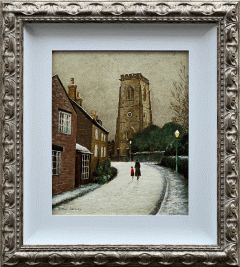 Arthur Delaney - Church Brow in the Snow, Bowden