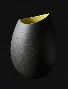 Ashraf Hanna – Black & Lime Undulating Vessel