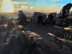 Hester Berry - Mow Cop Sunset