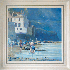 Hilary Burnett Cooper - Looking for crabs, Robin Hoods Bay