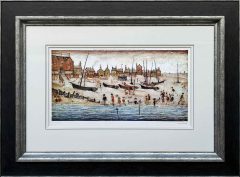 L S Lowry - The Beach - Signed Limited Edition Prin