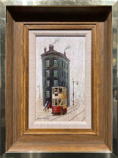 Arthur Delaney - Tall Building with Tram