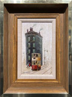 Arthur Delaney - Tall Building with Tram