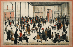 L S Lowry - Punch and Judy Signed limited Edition Print