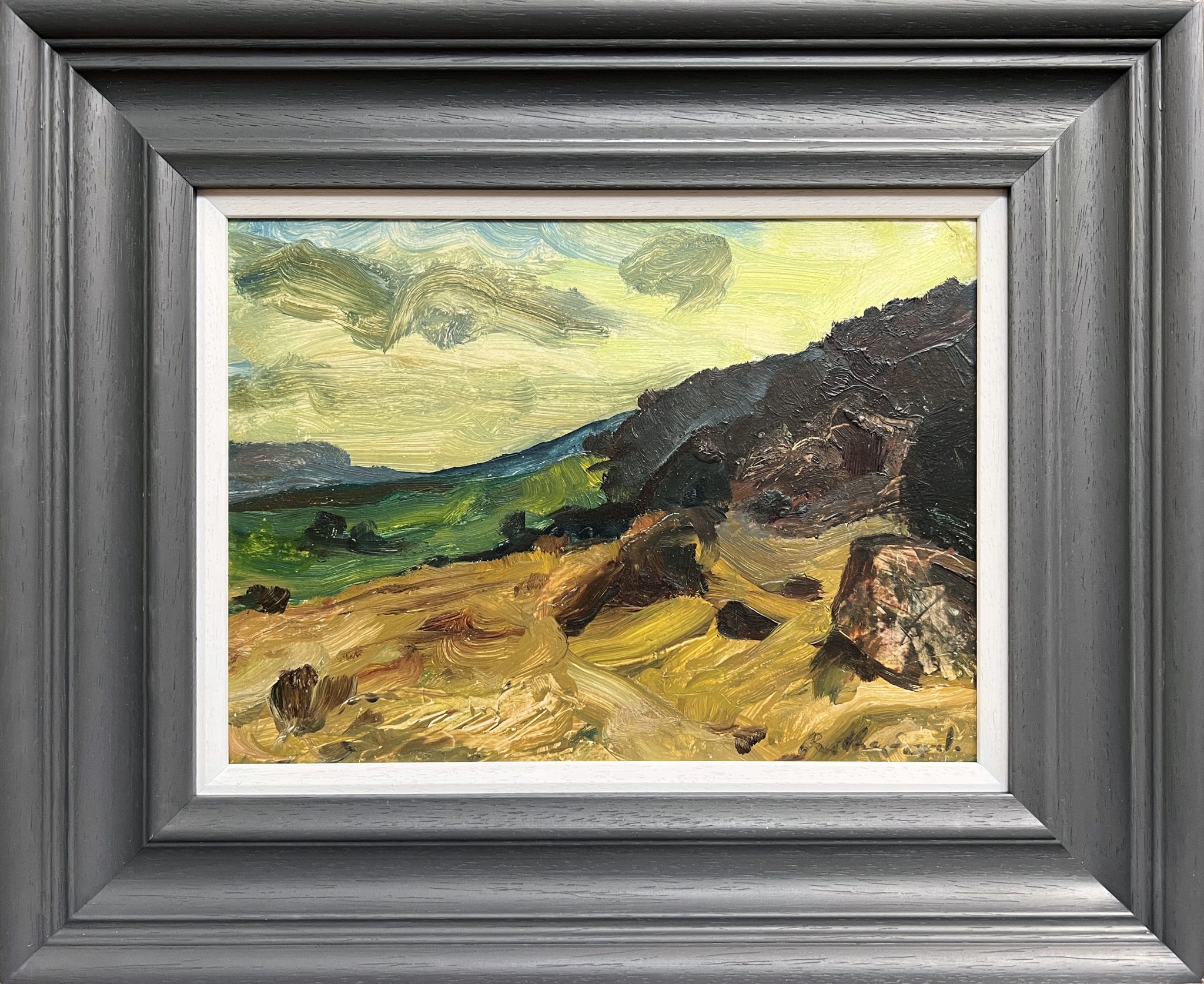 Sam Rutherford Artist Edinburgh Harry Rutherford - Cumbrian Hill 1953 Original Painting for Sale