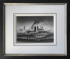 Trevor Grimshaw - Industrial Landscape with Viaduct