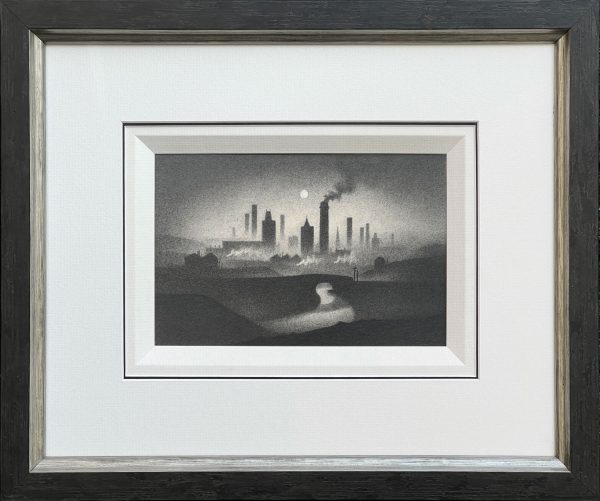 Trevor Grimshaw Evening Canal Original Drawing for Sale