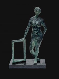 William C Bailey - Standing Figure Bronze