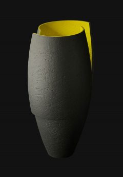 Ashraf Hanna - 2 Cut Black & Yellow Vessel