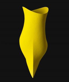 Ashraf Hanna - Large Yellow Undulating Vessel