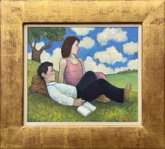 Michael Scott (1946-2006) - Fluffy Clouds on Lazy Day