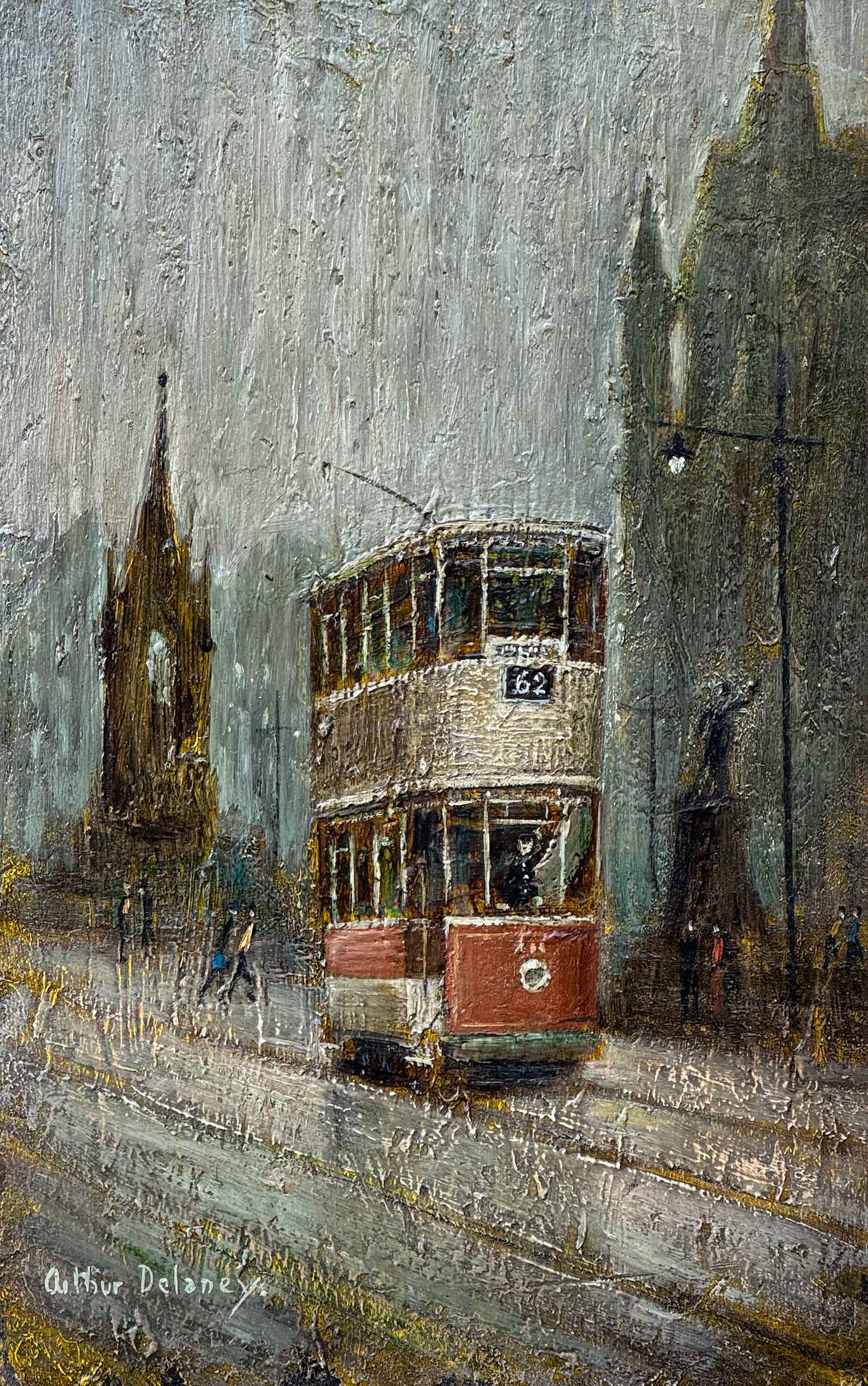 Arthur Delaney - Number 62 Tram in Albert Square a