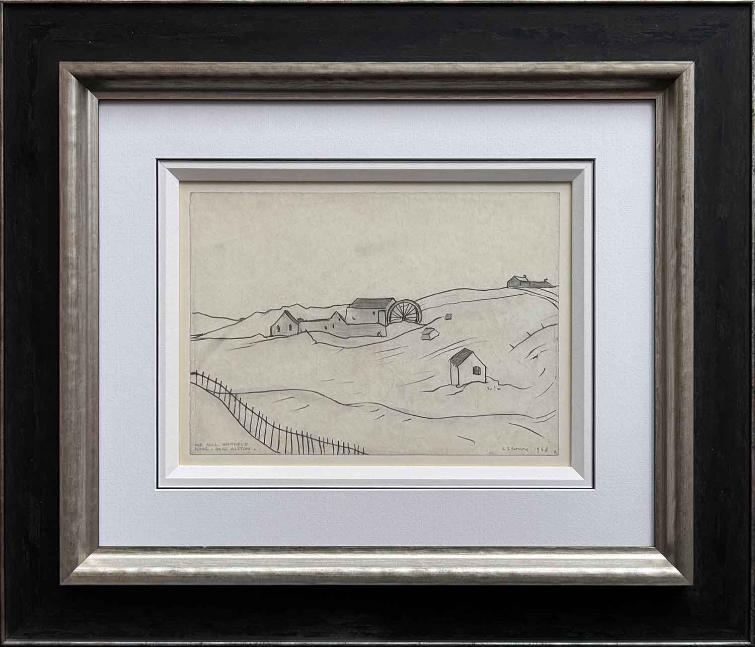 L S Lowry - Old Mill Alston, 1963 - Original