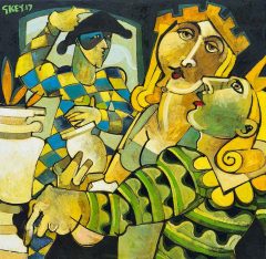Geoffrey Key - King & Queen with Harlequin