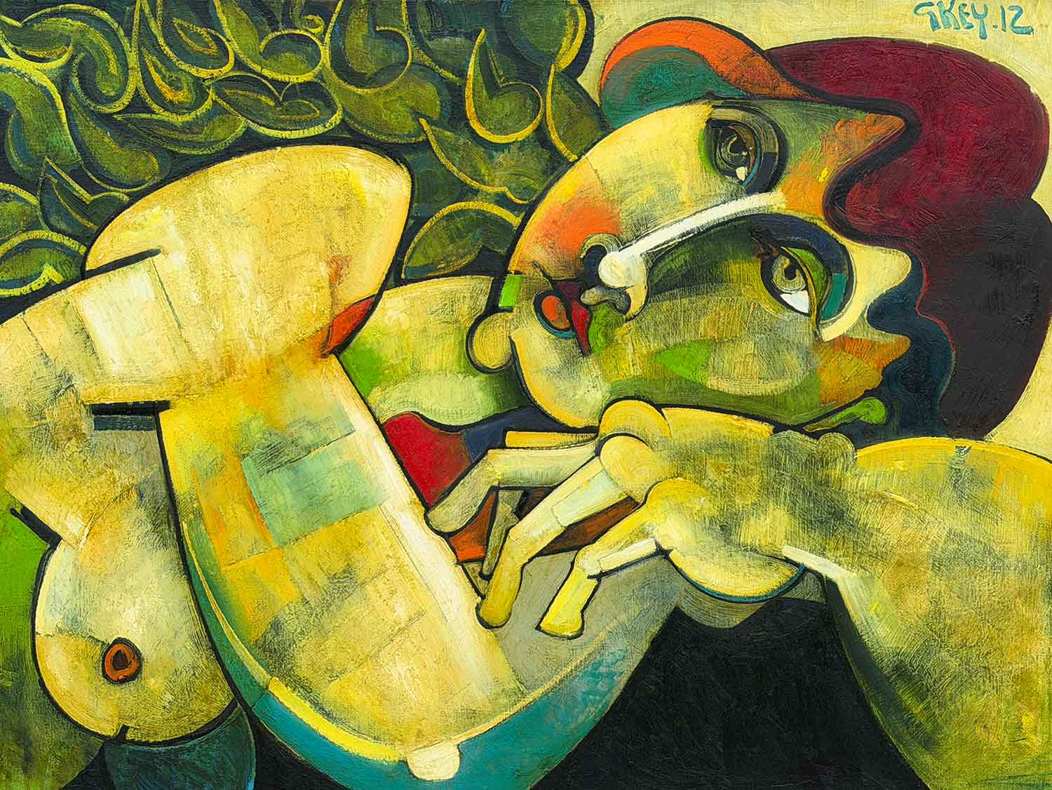 Geoffrey Key - Reclining Figure