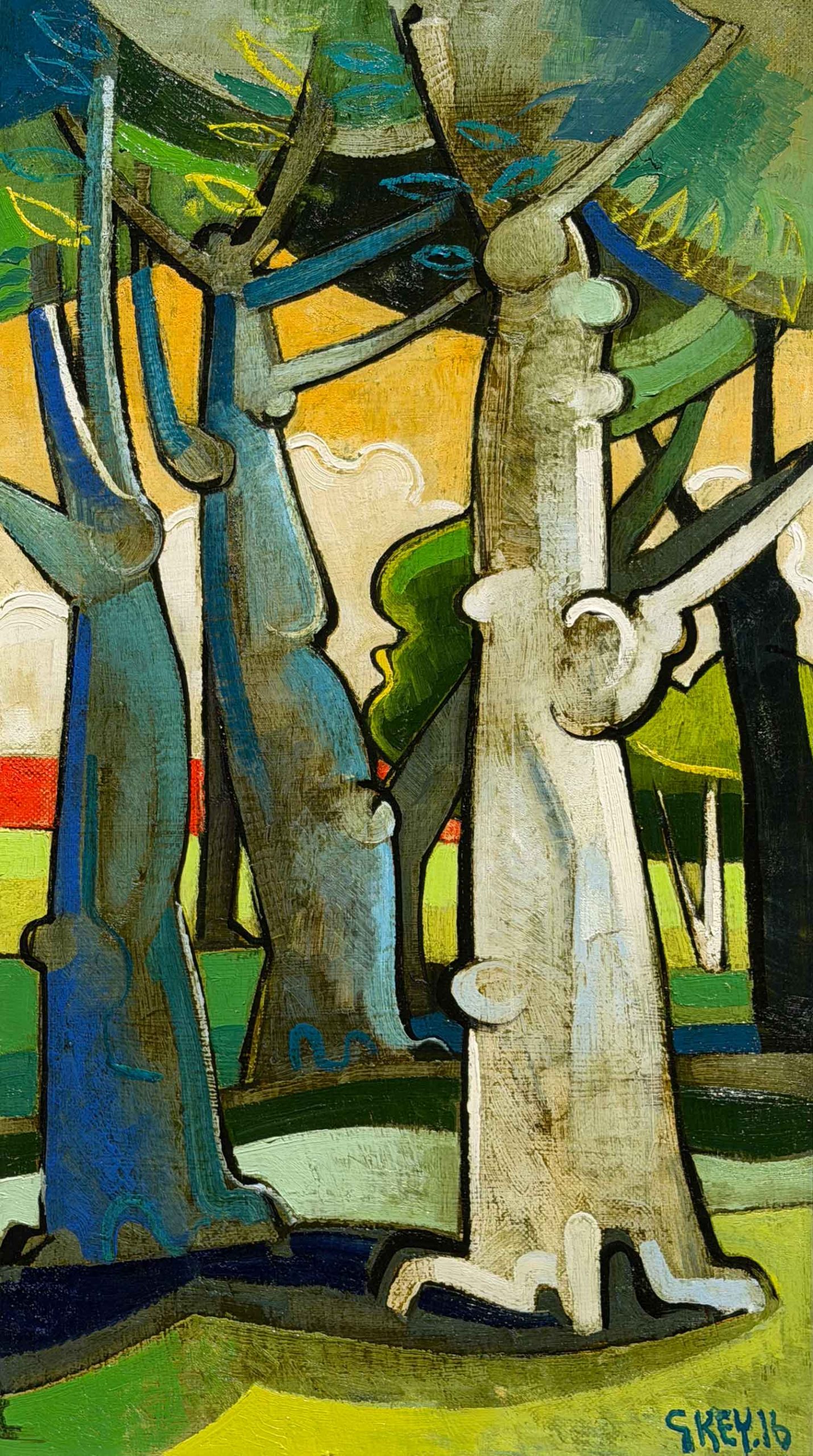 Geoffrey Key - White Tree