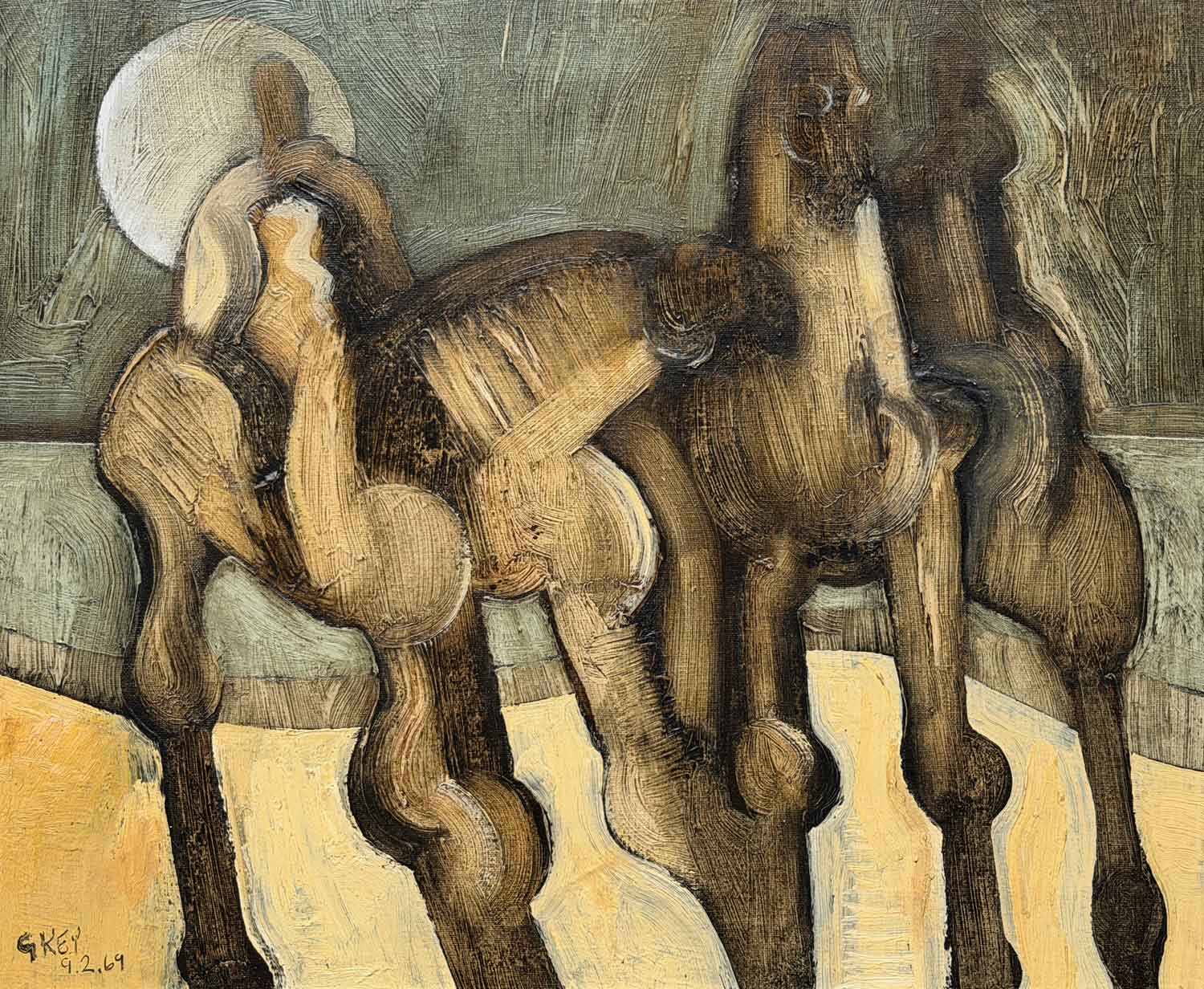 Geoffrey Key - Moon & Rider