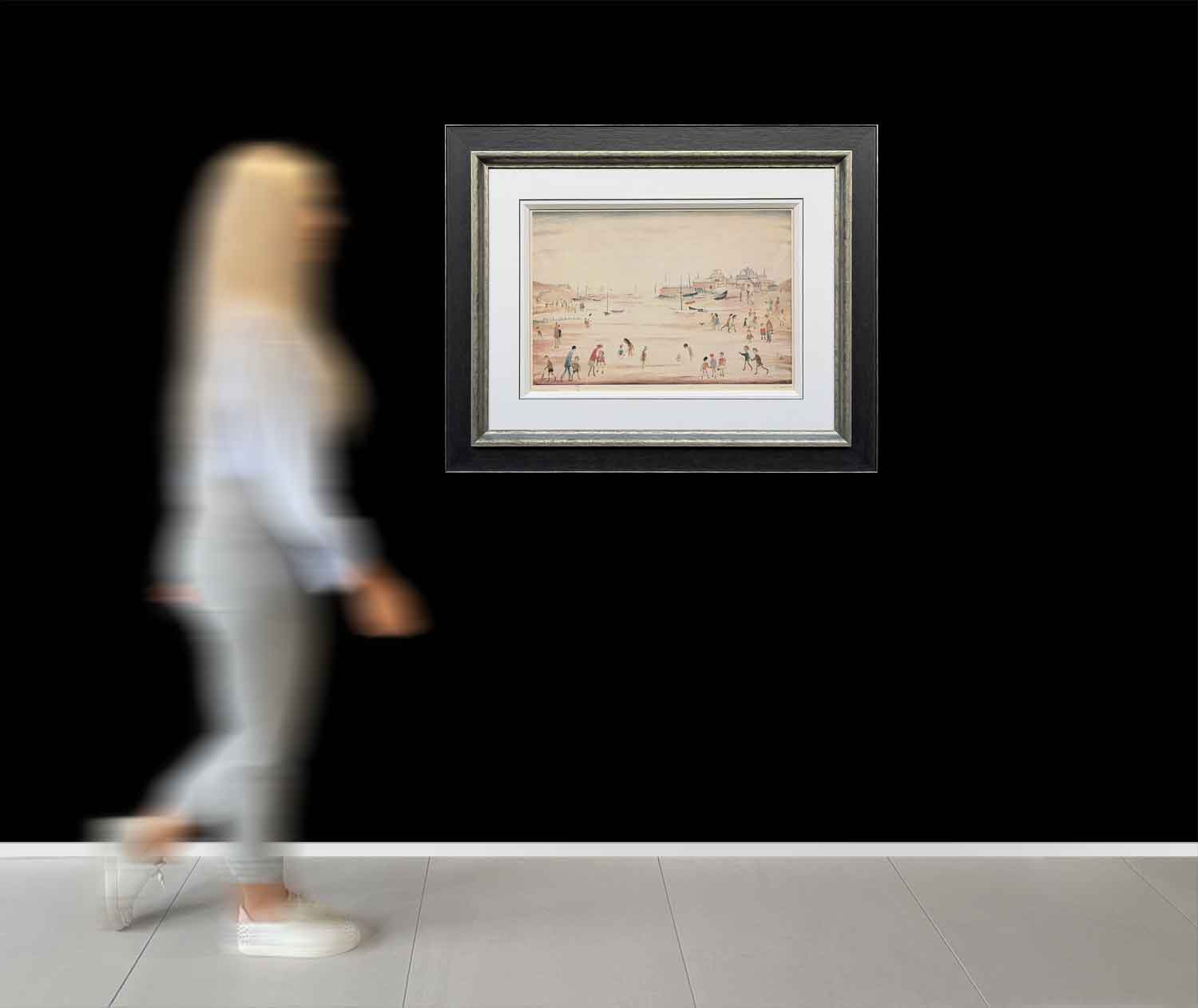 L S Lowry – On The Sands a