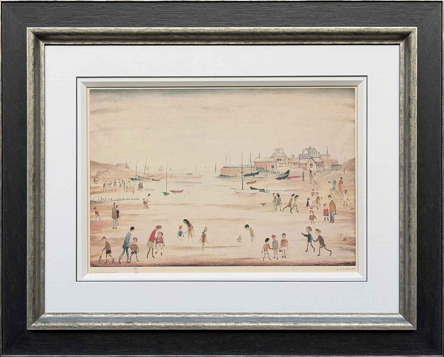 L S Lowry – On The Sands